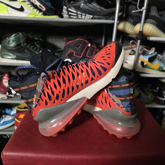 ? Nike Air Max 270 ISPA Trail Sneaker Blue Void/Terra Orange Men\'s Size 11 main image 9